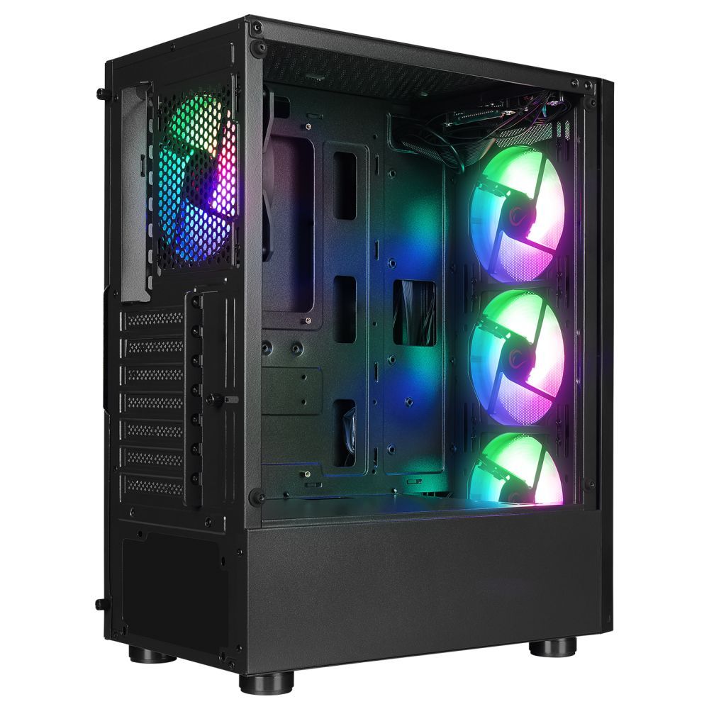 Rampage SHIVA RGB Tempered Glass Black Rampage SHIVA RGB Tempered Glass Black