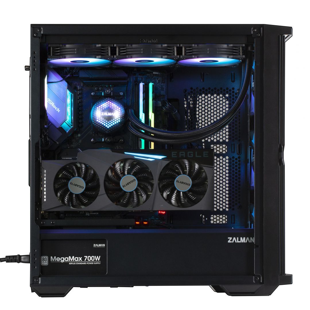 Zalman Z10 Plus RGB Tempered Glass Black Zalman Z10 Plus RGB Tempered Glass Black