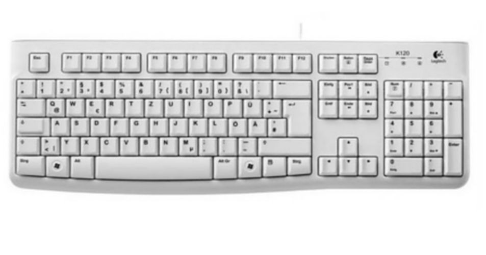 Logitech K120 Német USB billentyűzet White DE OEM Logitech K120 Német USB billentyűzet White DE OEM