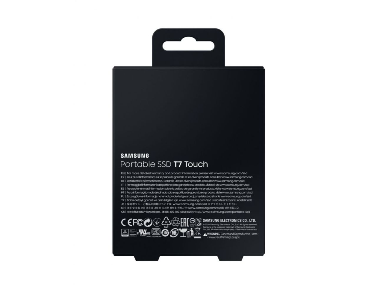Samsung 1TB USB3.2/USB Type-C T7 Touch Black Samsung 1TB USB3.2/USB Type-C T7 Touch Black