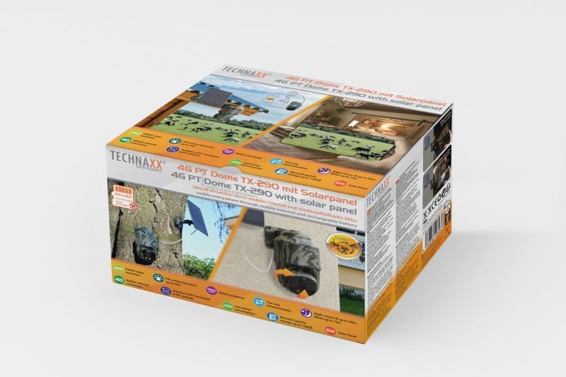 Technaxx TX-290 4G PT Dome with Solar Panel