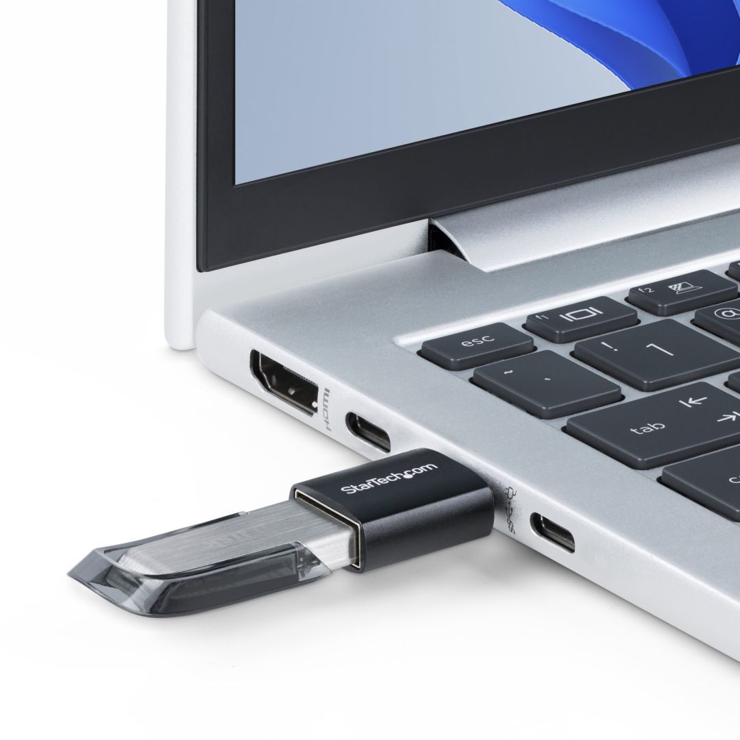 Startech USB-C to USB-A Adapter Black Startech USB-C to USB-A Adapter Black