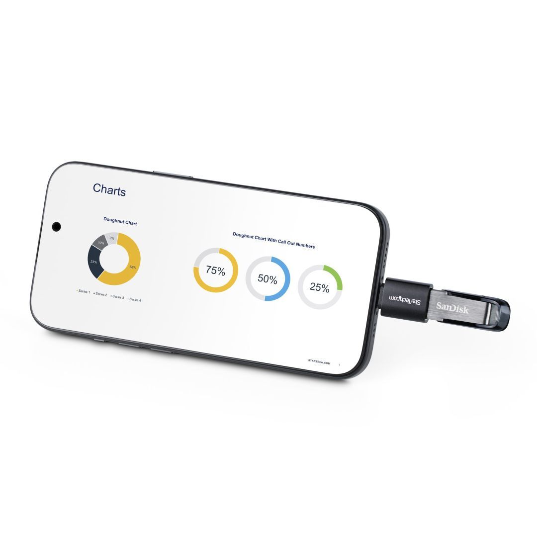 Startech USB-C to USB-A Adapter Black Startech USB-C to USB-A Adapter Black