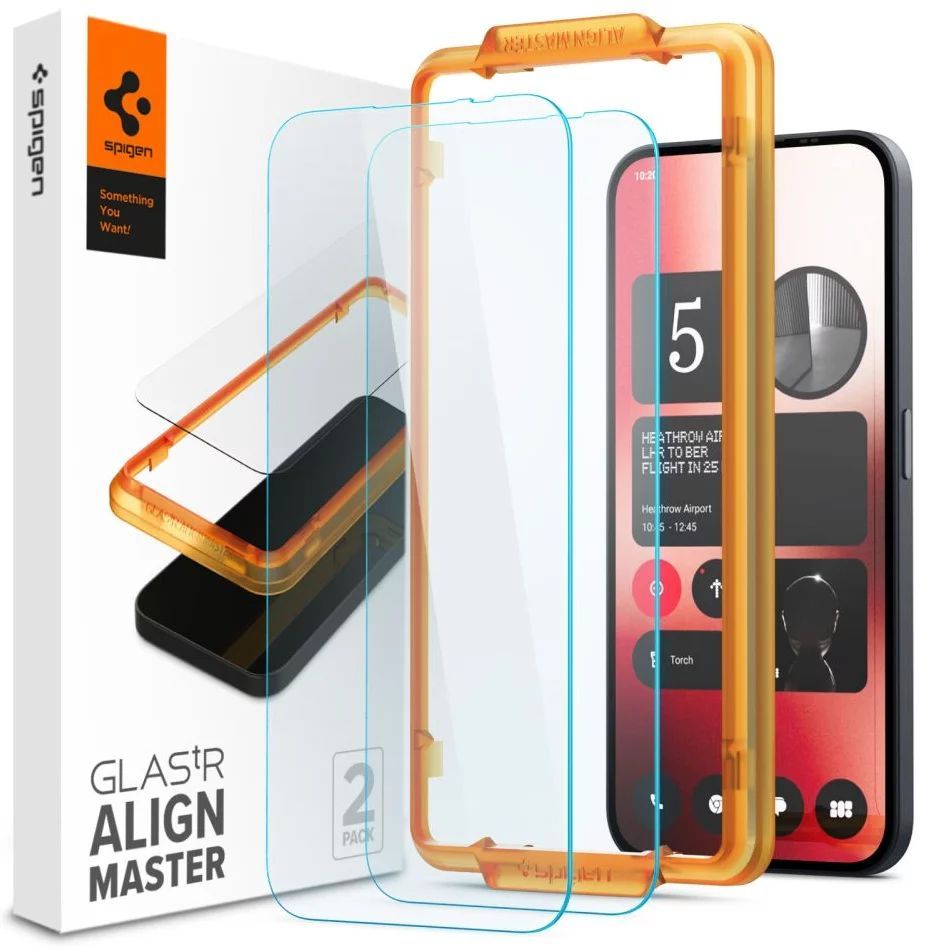 Spigen Glass tR AlignMaster Nothing Phone (2a) 2 Pack Spigen Glass tR AlignMaster Nothing Phone (2a) 2 Pack