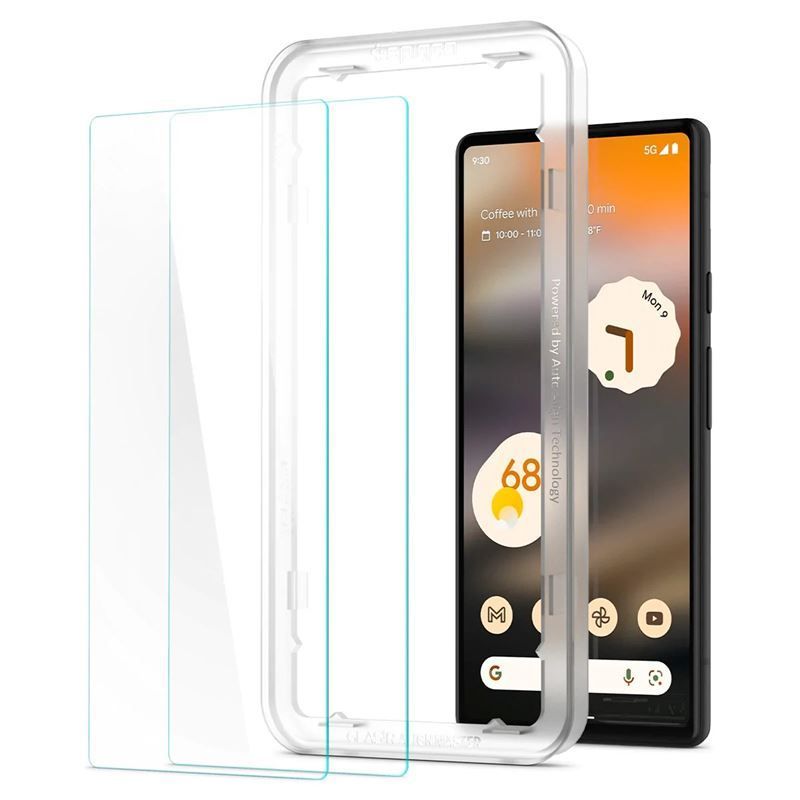 Spigen Glass AlignMaster 2 Pack, clear - Google Pixel 6a Spigen Glass AlignMaster 2 Pack, clear - Google Pixel 6a