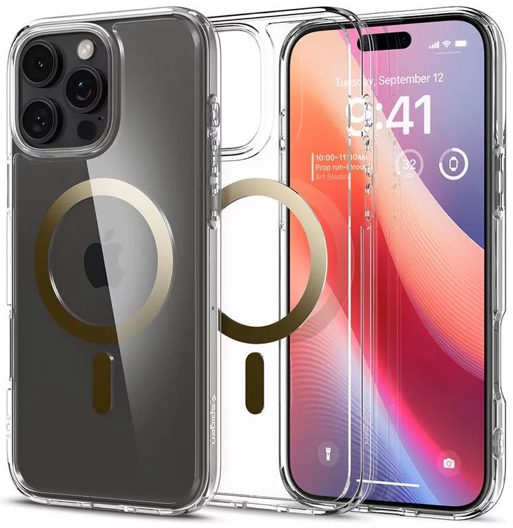 Spigen Ultra Hybrid MagSafe iPhone 16 Pro Max Gold Spigen Ultra Hybrid MagSafe iPhone 16 Pro Max Gold
