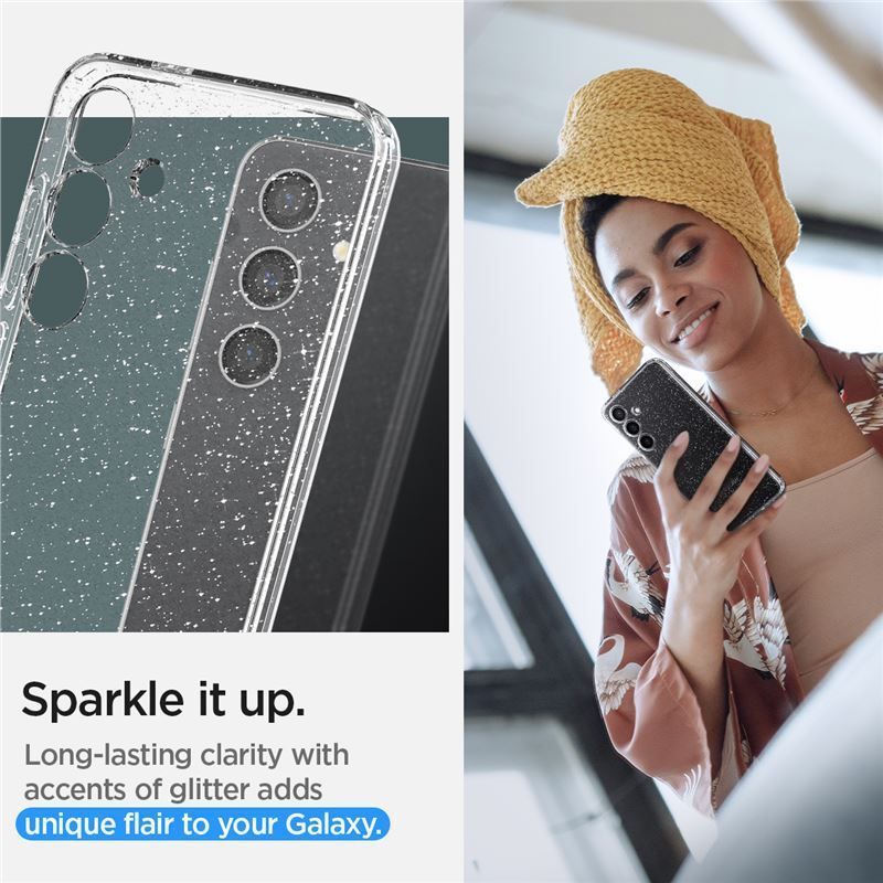 Spigen Liquid Crystal Glitter for Samsung Galaxy S24 Crystal Quartz Spigen Liquid Crystal Glitter for Samsung Galaxy S24 Crystal Quartz