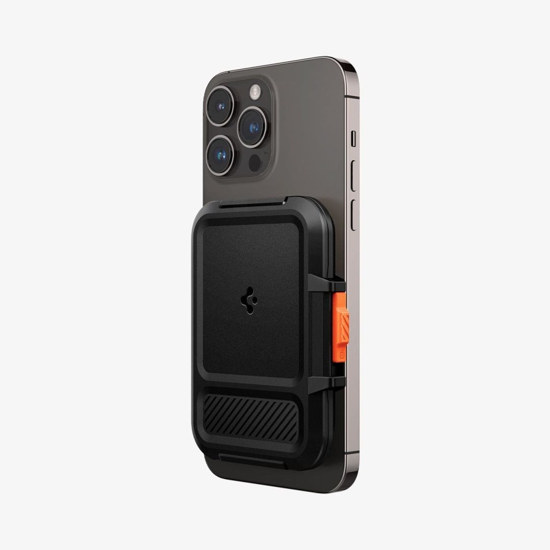 Spigen iPhone Lock Fit Wallet with MagSafe Black