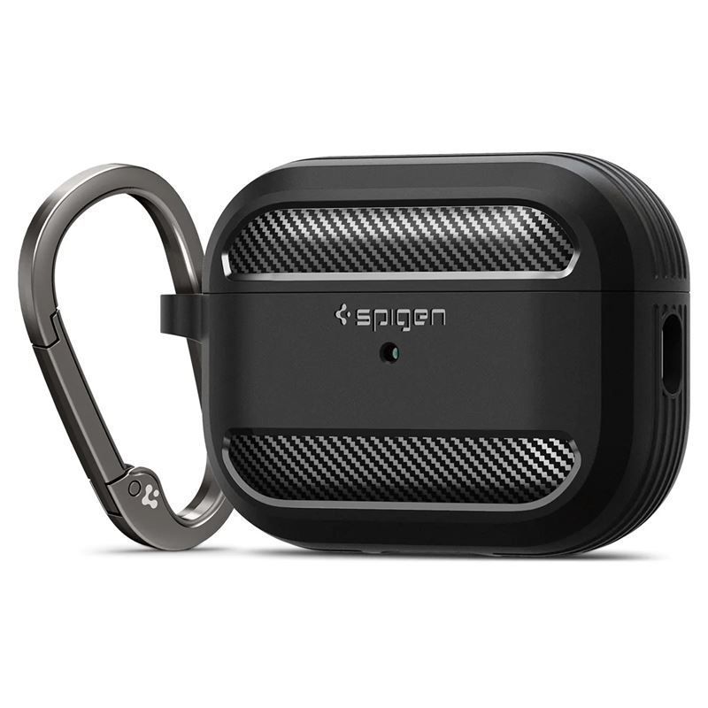 Spigen Rugged Armor, black - AirPods Pro 2 Spigen Rugged Armor, black - AirPods Pro 2