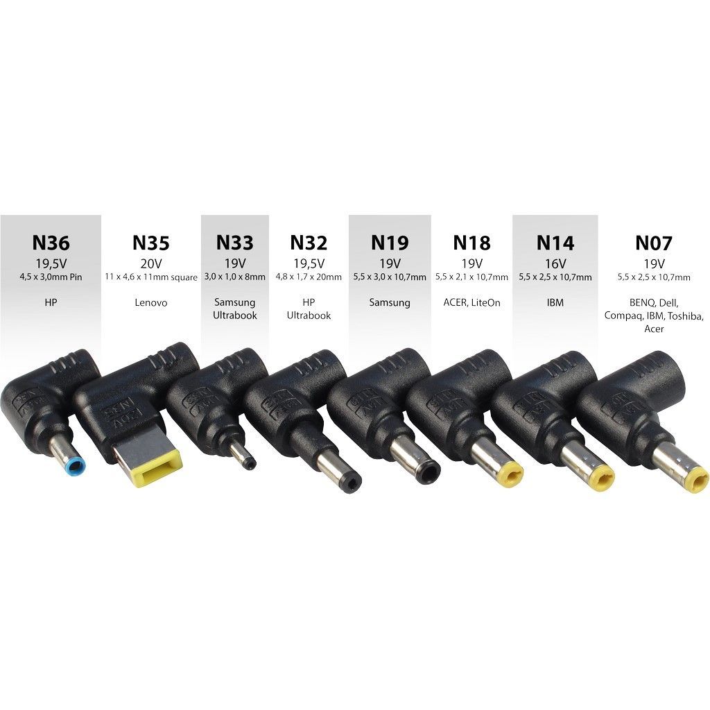 Inter-Tech Argus NB-90SA 12-22V / 6A 90W univerzális hálózati notebook töltő