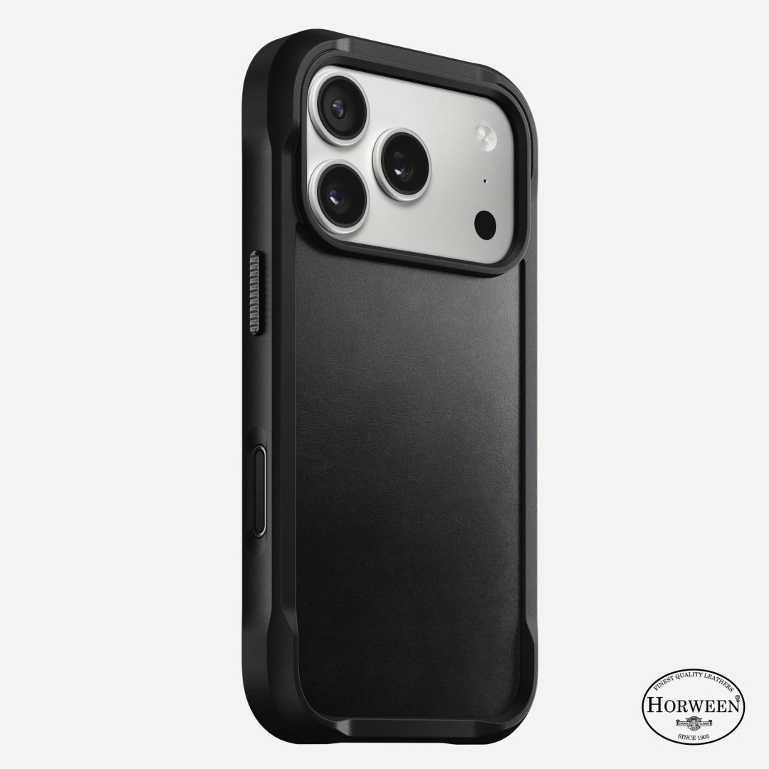 Nomad Rugged Leather (Horweeen) Case for iPhone 17 Pro Black Nomad Rugged Leather (Horweeen) Case for iPhone 17 Pro Black