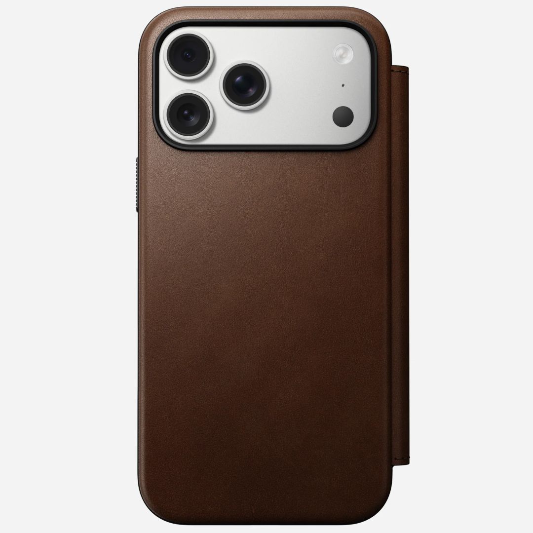 Nomad Modern Leather Folio for iPhone 17 Pro Max Brown Nomad Modern Leather Folio for iPhone 17 Pro Max Brown