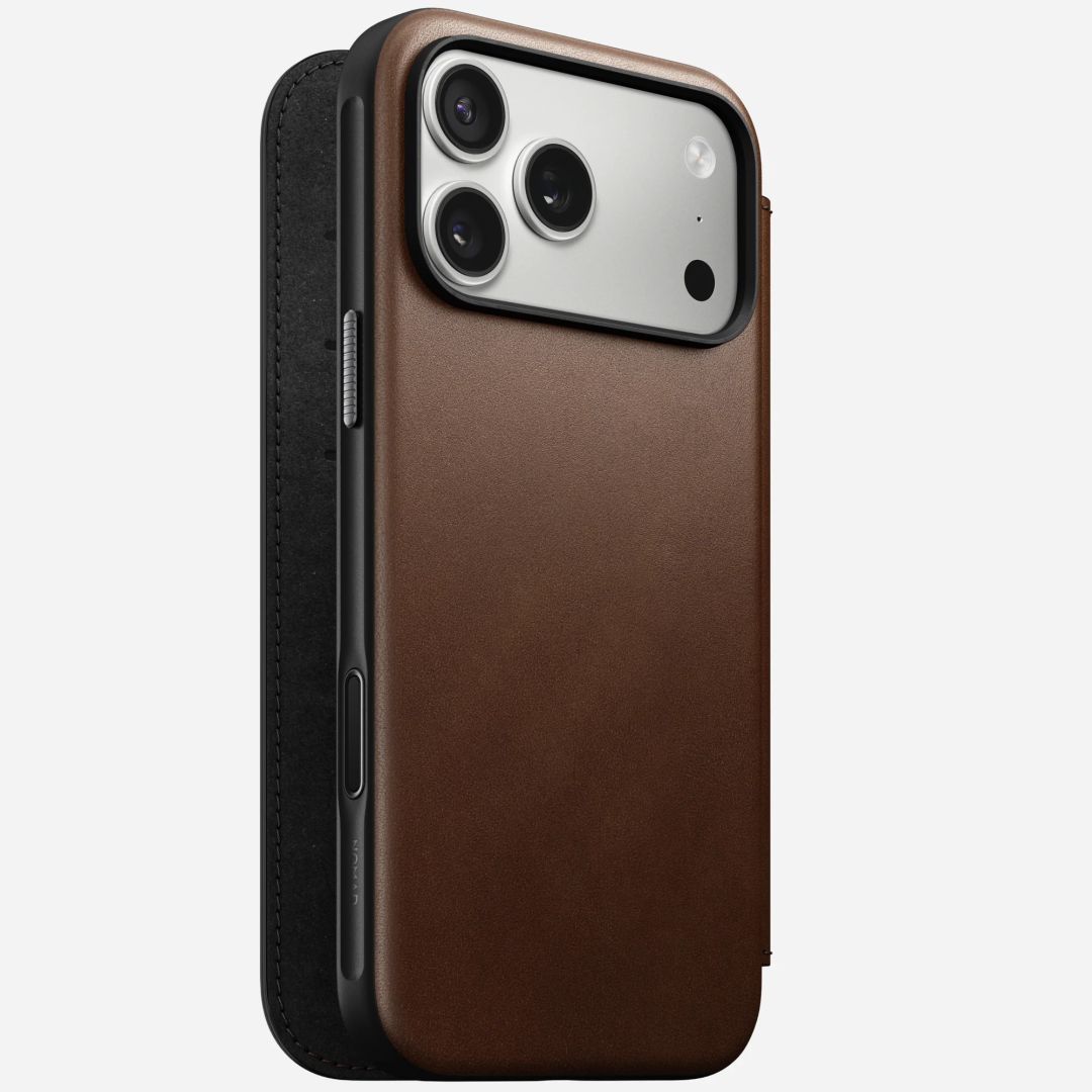 Nomad Modern Leather Folio for iPhone 17 Pro Max Brown Nomad Modern Leather Folio for iPhone 17 Pro Max Brown