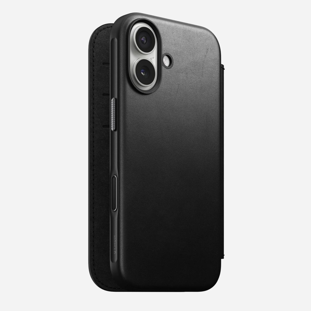 Nomad Modern Leather Folio for iPhone 17 Black Nomad Modern Leather Folio for iPhone 17 Black