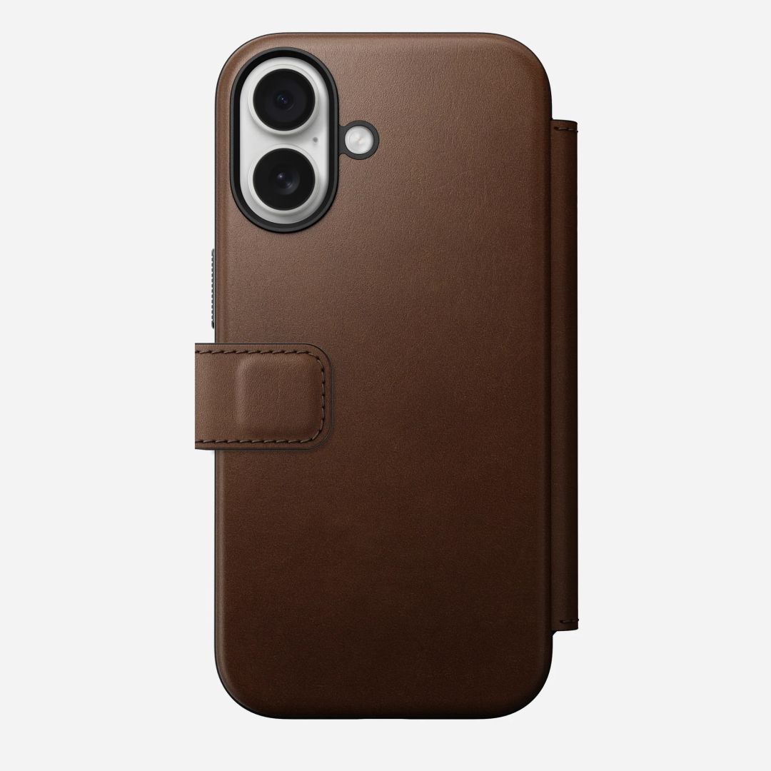 Nomad Modern Leather Folio for iPhone 17 Brown Nomad Modern Leather Folio for iPhone 17 Brown