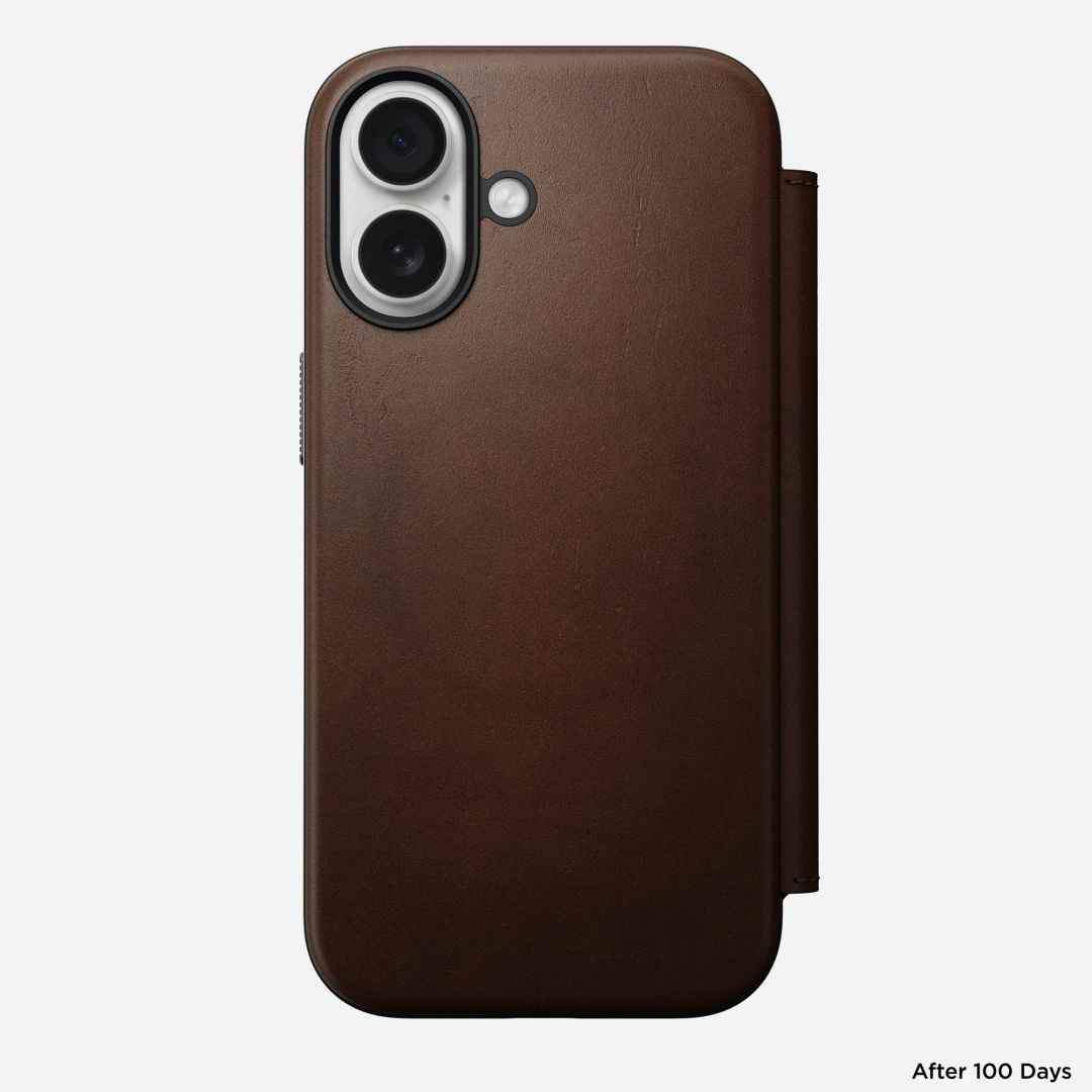 Nomad Modern Leather Folio for iPhone 17 Brown Nomad Modern Leather Folio for iPhone 17 Brown