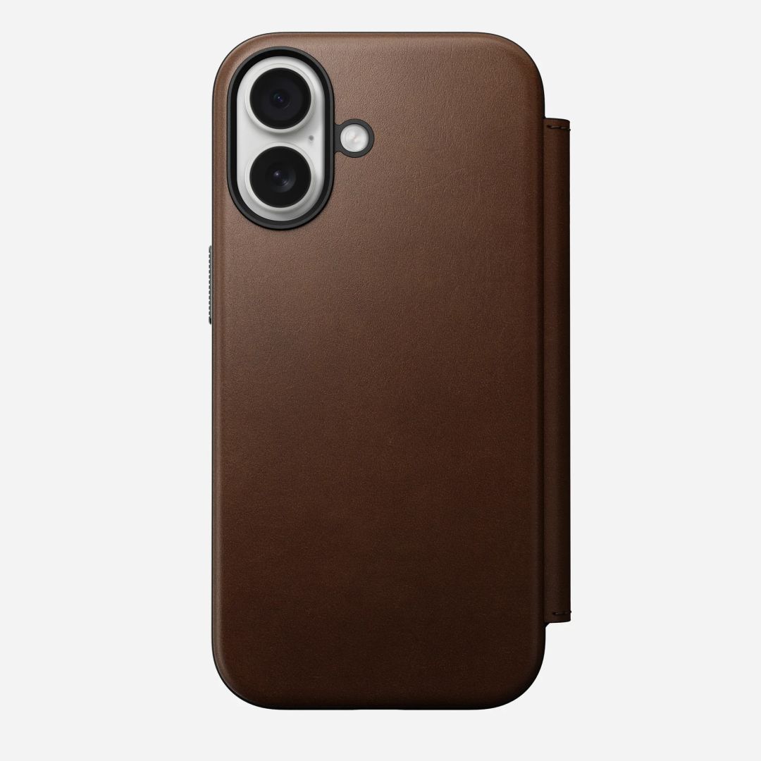 Nomad Modern Leather Folio for iPhone 17 Brown Nomad Modern Leather Folio for iPhone 17 Brown