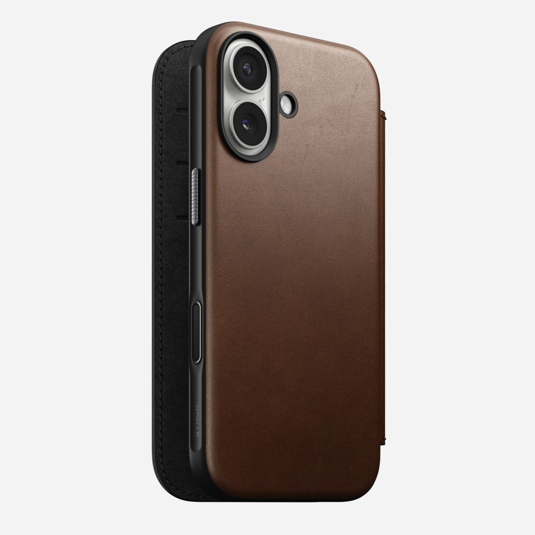 Nomad Modern Leather Folio for iPhone 17 Brown Nomad Modern Leather Folio for iPhone 17 Brown