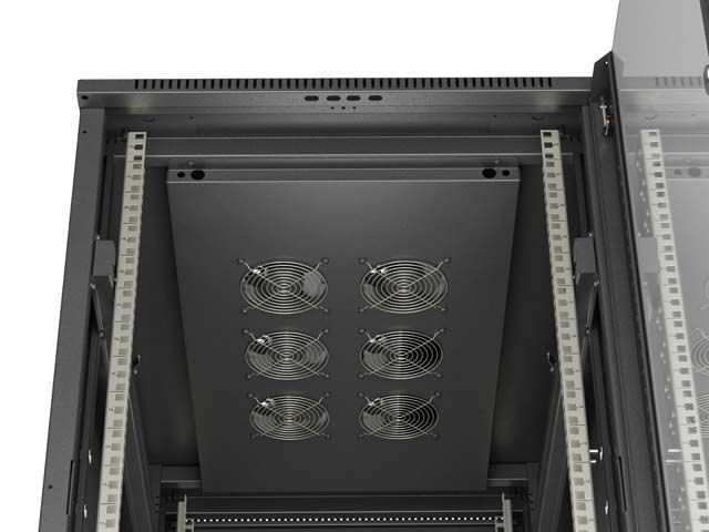 Lanberg 19" 22U Szabadon álló Rackszekrény Black