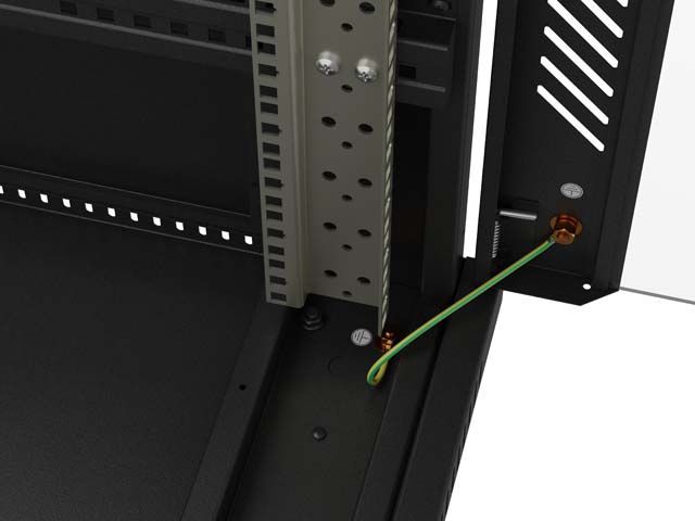 Lanberg 19" 22U Szabadon álló Rackszekrény Black