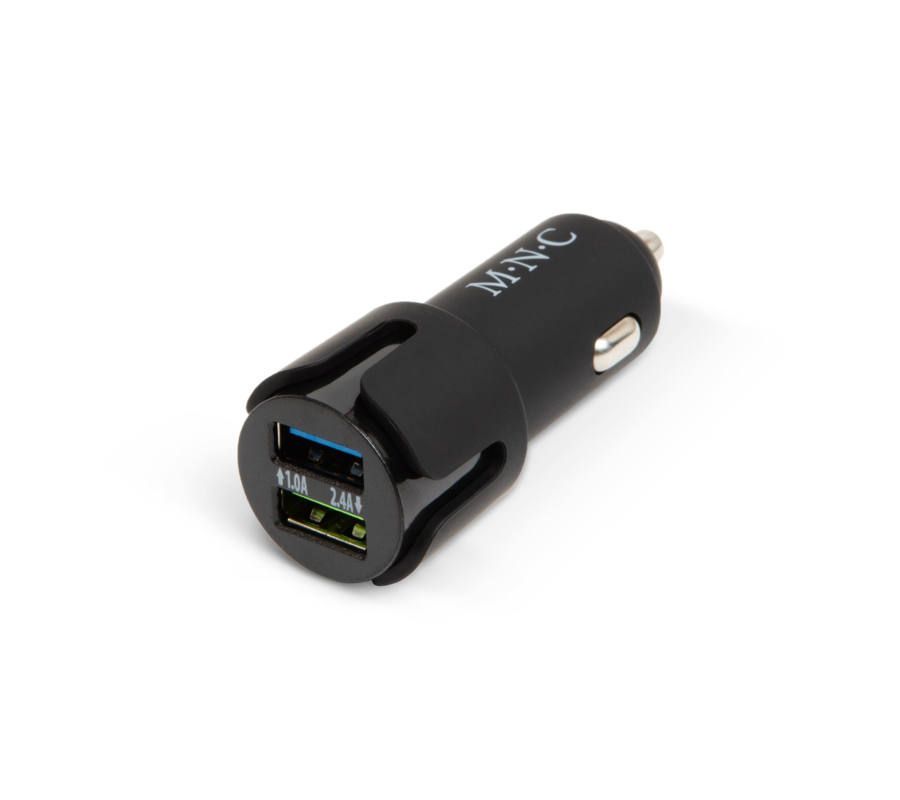 M.N.C Szivargyújtó adapter - 2 x USB - 2,1A Black M.N.C Szivargyújtó adapter - 2 x USB - 2,1A Black