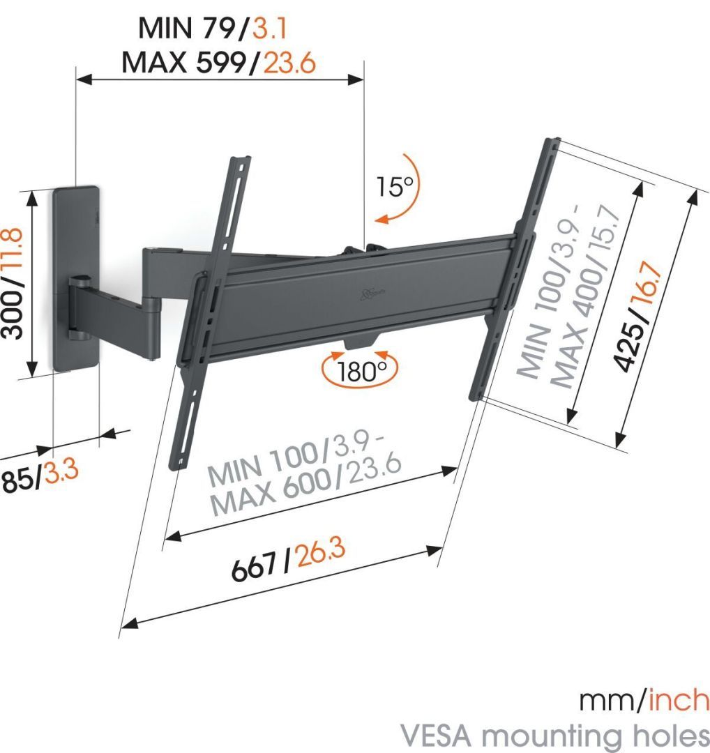 Vogel's TVM 1645 Full-Motion TV Wall Mount Vogel's TVM 1645 Full-Motion TV Wall Mount