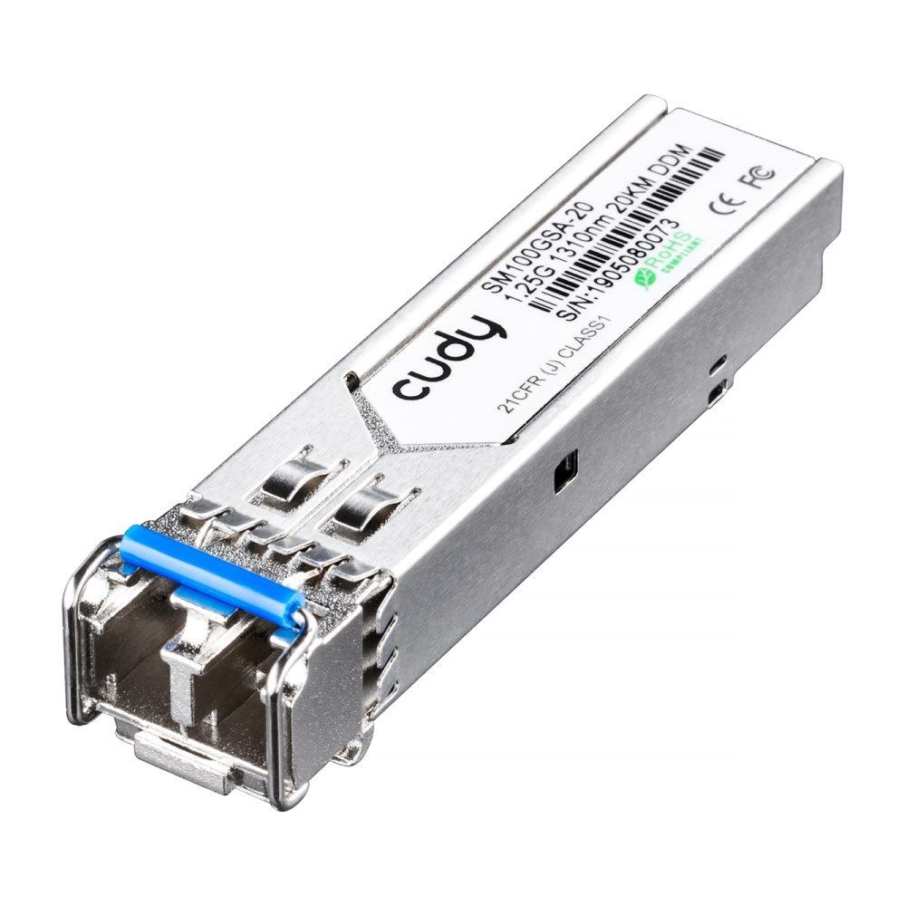 Cudy SM100GSA-20 Single Mode 1.25G LC SFP 1310nm 20km Fiber Modul Cudy SM100GSA-20 Single Mode 1.25G LC SFP 1310nm 20km Fiber Modul