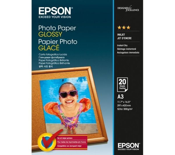 Epson Photo Paper Glossy 200g A3 20db Fényes Fotópapír Epson Photo Paper Glossy 200g A3 20db Fényes Fotópapír
