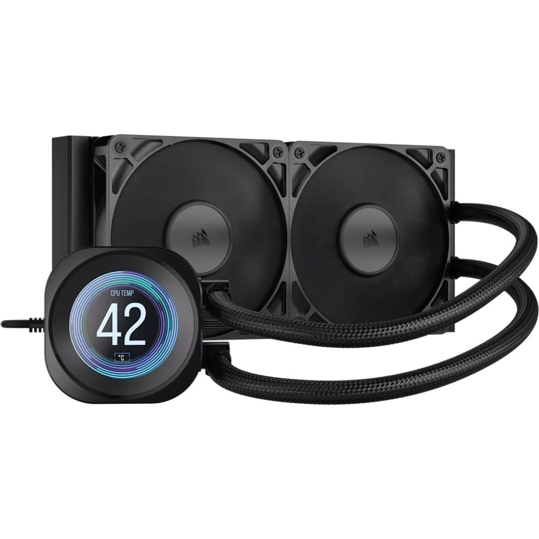 Corsair Nautilus 240 RS LCD Liquid CPU Cooler Black