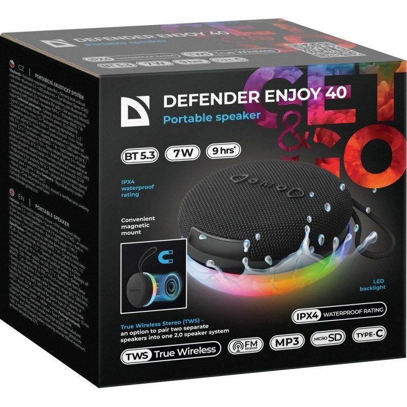 Defender Enjoy 40 Bluetooth Speaker Black Defender Enjoy 40 Bluetooth Speaker Black