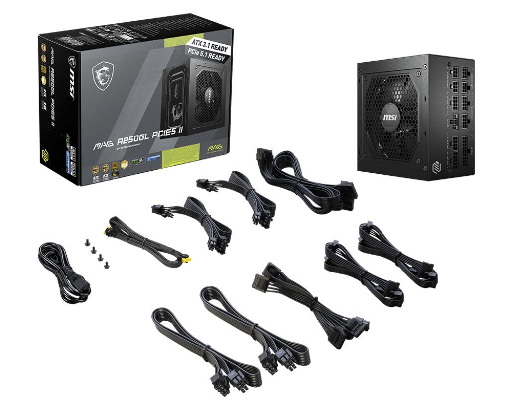 Msi 850W 80+ Gold MAG A850GL PCIE5 Msi 850W 80+ Gold MAG A850GL PCIE5