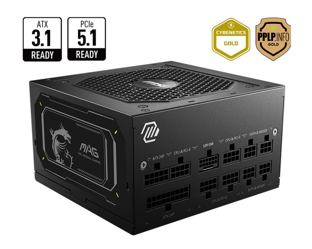 Msi 850W 80+ Gold MAG A850GL PCIE5 Msi 850W 80+ Gold MAG A850GL PCIE5