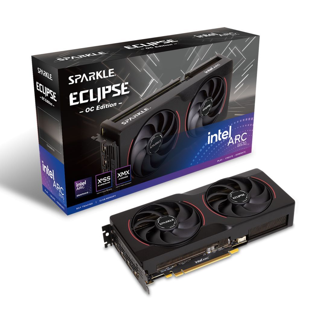 Sparkle Intel Arc B570 Arc Eclipse 10GB DDR6 OC Sparkle Intel Arc B570 Arc Eclipse 10GB DDR6 OC