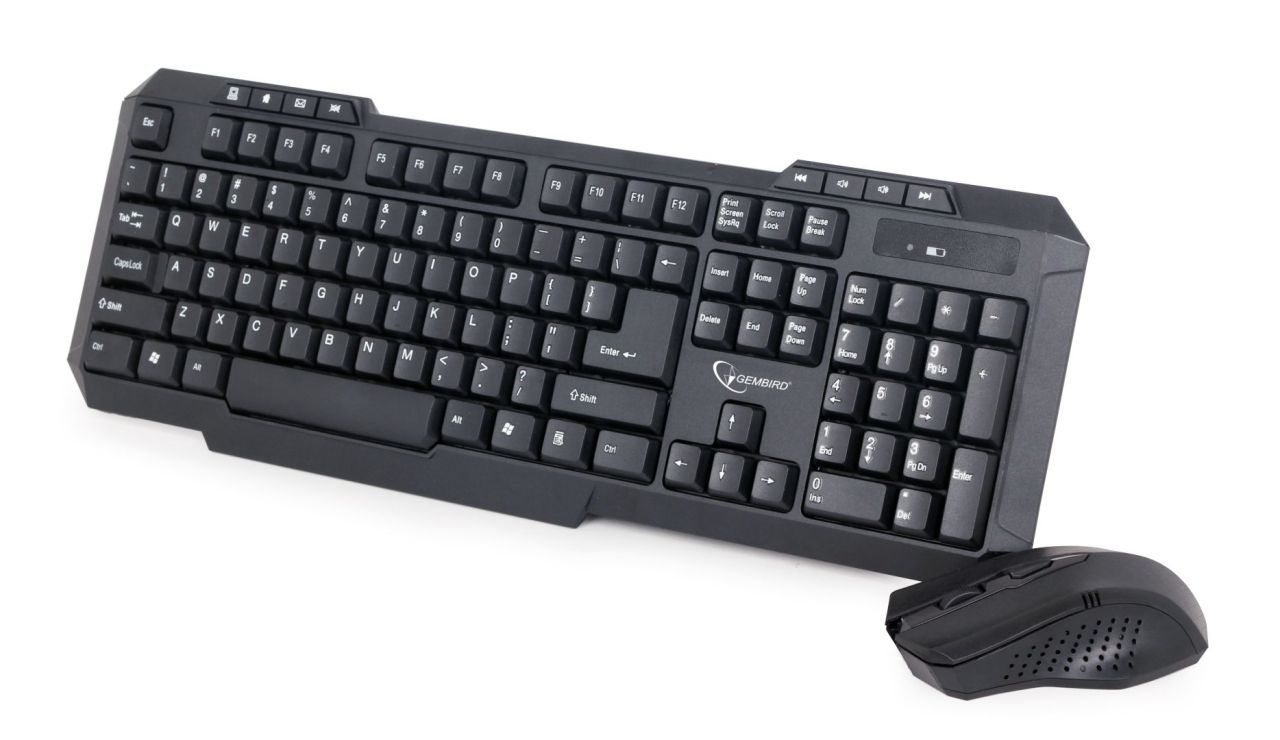 Gembird KBS-WM-02 Wireless Keyboard Combo Black US Gembird KBS-WM-02 Wireless Keyboard Combo Black US