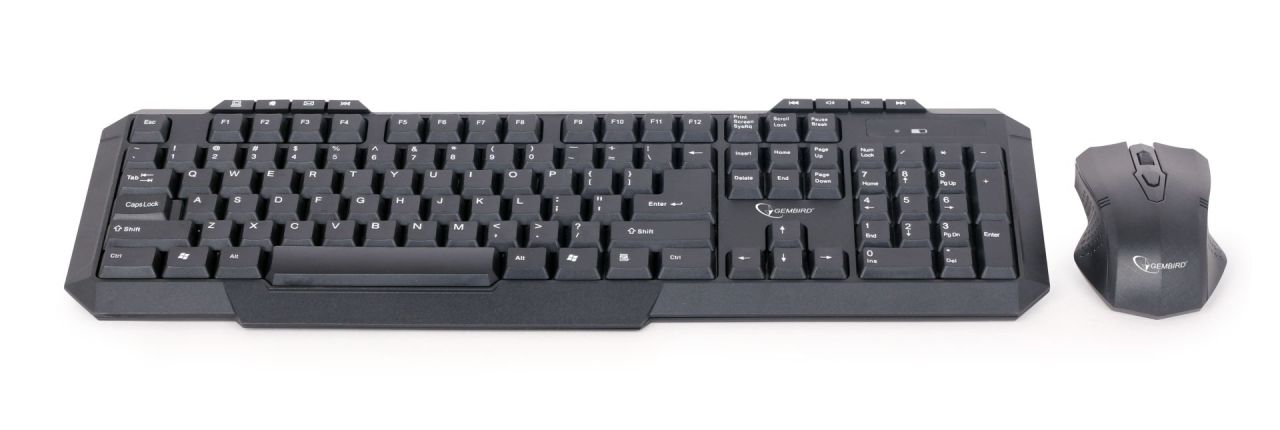 Gembird KBS-WM-02 Wireless Keyboard Combo Black US Gembird KBS-WM-02 Wireless Keyboard Combo Black US