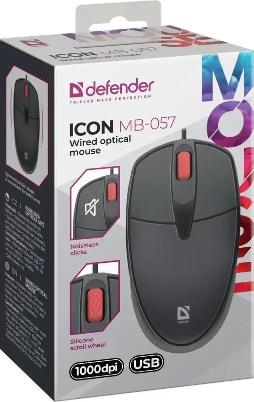 Defender Icon MB-057 Mouse Black Defender Icon MB-057 Mouse Black