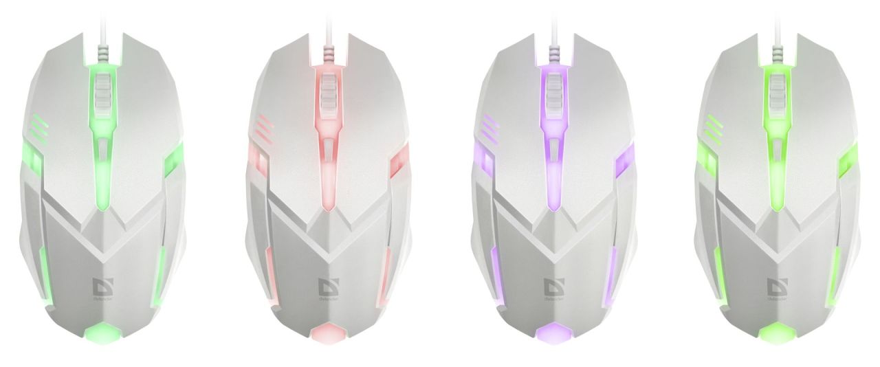 Defender Cyber MB-560L RGB Gaming Mouse White Defender Cyber MB-560L RGB Gaming Mouse White