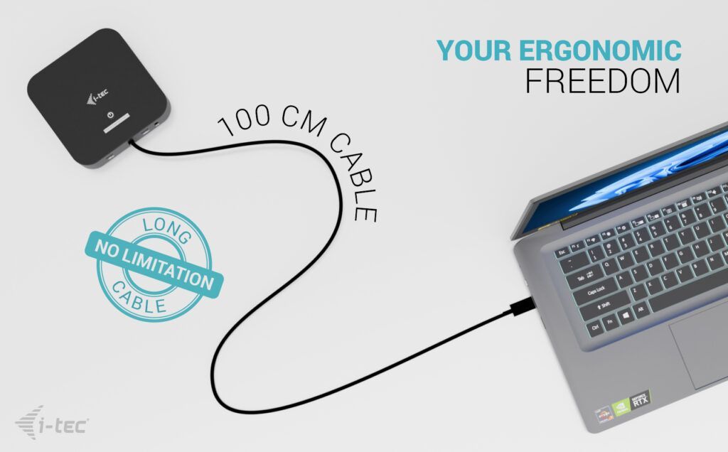 I-TEC USB-C Dual HDMI Docking Station with Power Delivery 100W I-TEC USB-C Dual HDMI Docking Station with Power Delivery 100W