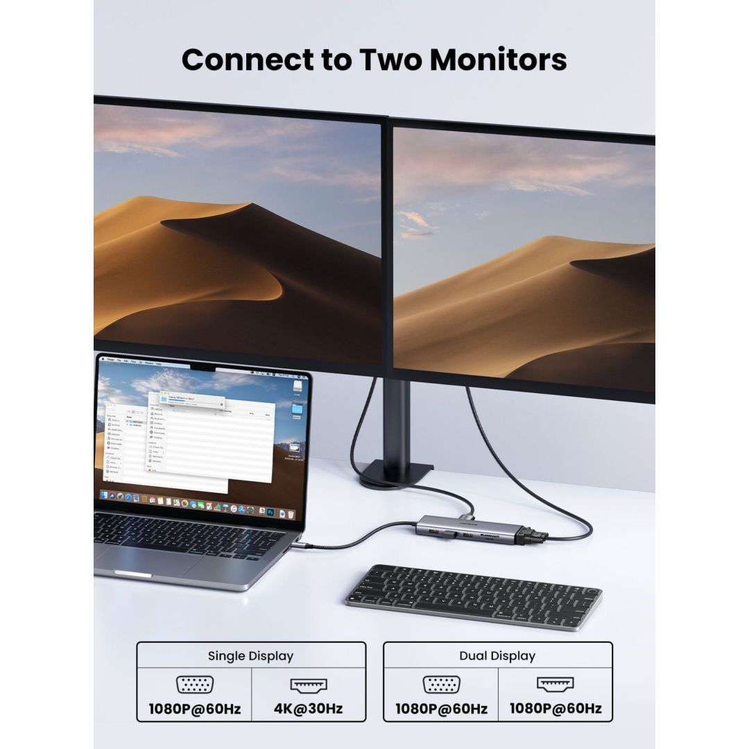 UGREEN Revodok 10-in-1 USB-C Hub Grey UGREEN Revodok 10-in-1 USB-C Hub Grey