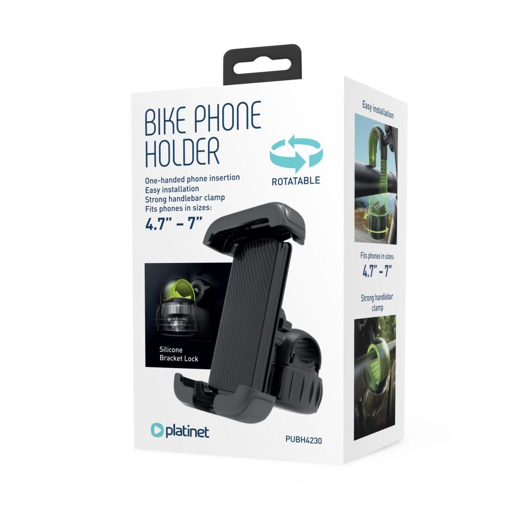 Platinet PUBH4230 Bike Phone Holder Black