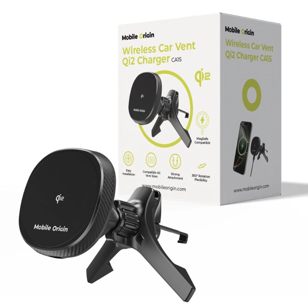 Mobile Origin Wireless Car Vent Qi2 Charger CA15 Mobile Origin Wireless Car Vent Qi2 Charger CA15