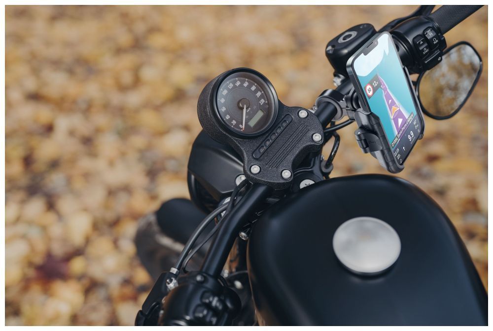 FIXED Universal holder for Interphone Crab mobile phones with handlebar mount Black FIXED Universal holder for Interphone Crab mobile phones with handlebar mount Black