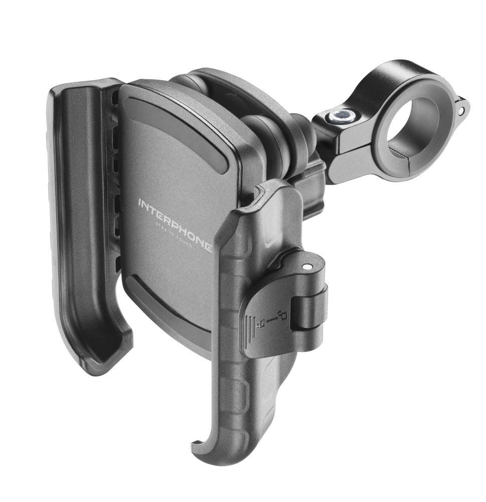 FIXED Universal holder for Interphone Crab mobile phones with handlebar mount Black FIXED Universal holder for Interphone Crab mobile phones with handlebar mount Black