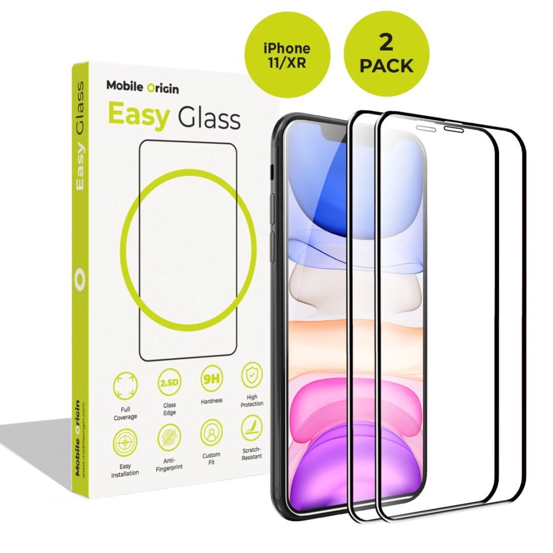 Mobile Origin EasyGlass Screen Protector for iPhone 11/XR 2 pack Mobile Origin EasyGlass Screen Protector for iPhone 11/XR 2 pack