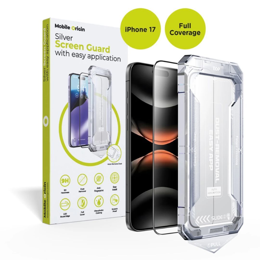 Mobile Origin Screen Guard with easy application for iPhone 17 Mobile Origin Screen Guard with easy application for iPhone 17