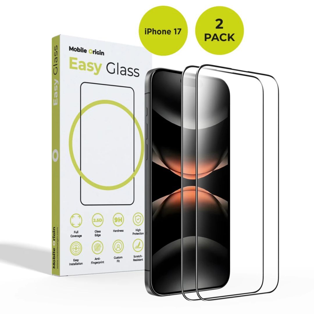 Mobile Origin EasyGlass for iPhone 17 2 pack Mobile Origin EasyGlass for iPhone 17 2 pack