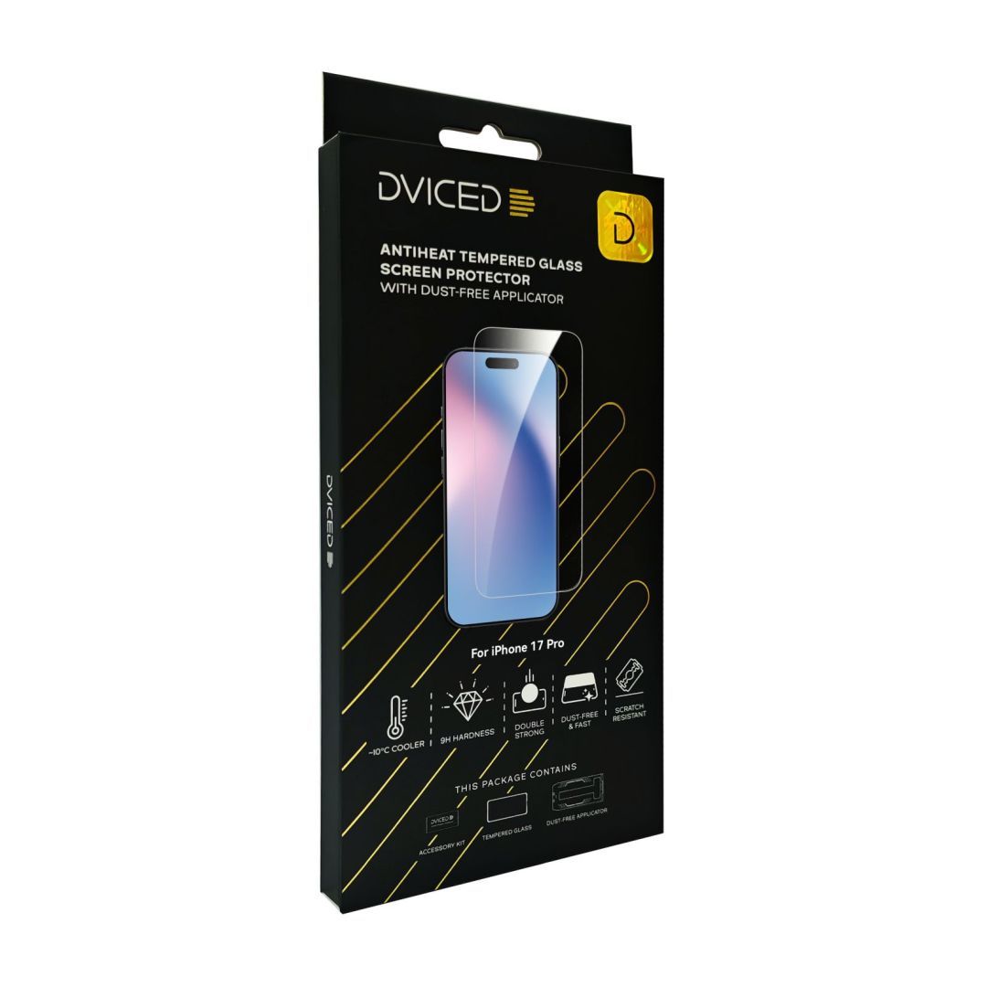 Dviced AntiHeat Tempered glass screen protector for iPhone 17 Pro Dviced AntiHeat Tempered glass screen protector for iPhone 17 Pro