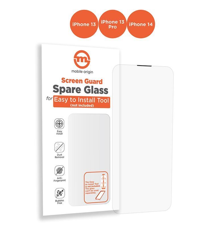 Mobile Origin Orange Screen Guard Spare Glass iPhone 14/13 Pro/13/16e Mobile Origin Orange Screen Guard Spare Glass iPhone 14/13 Pro/13/16e