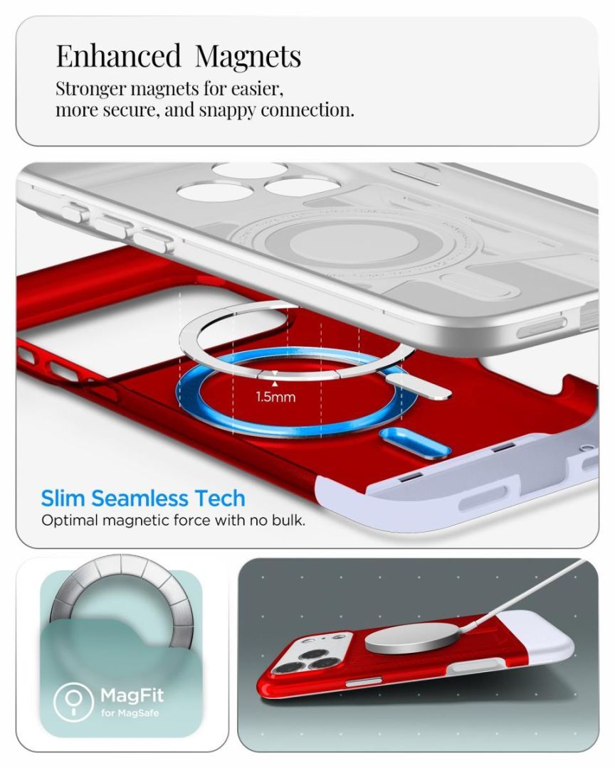 Spigen Classic C1 MagSafe for iPhone 17 Pro Ruby Spigen Classic C1 MagSafe for iPhone 17 Pro Ruby
