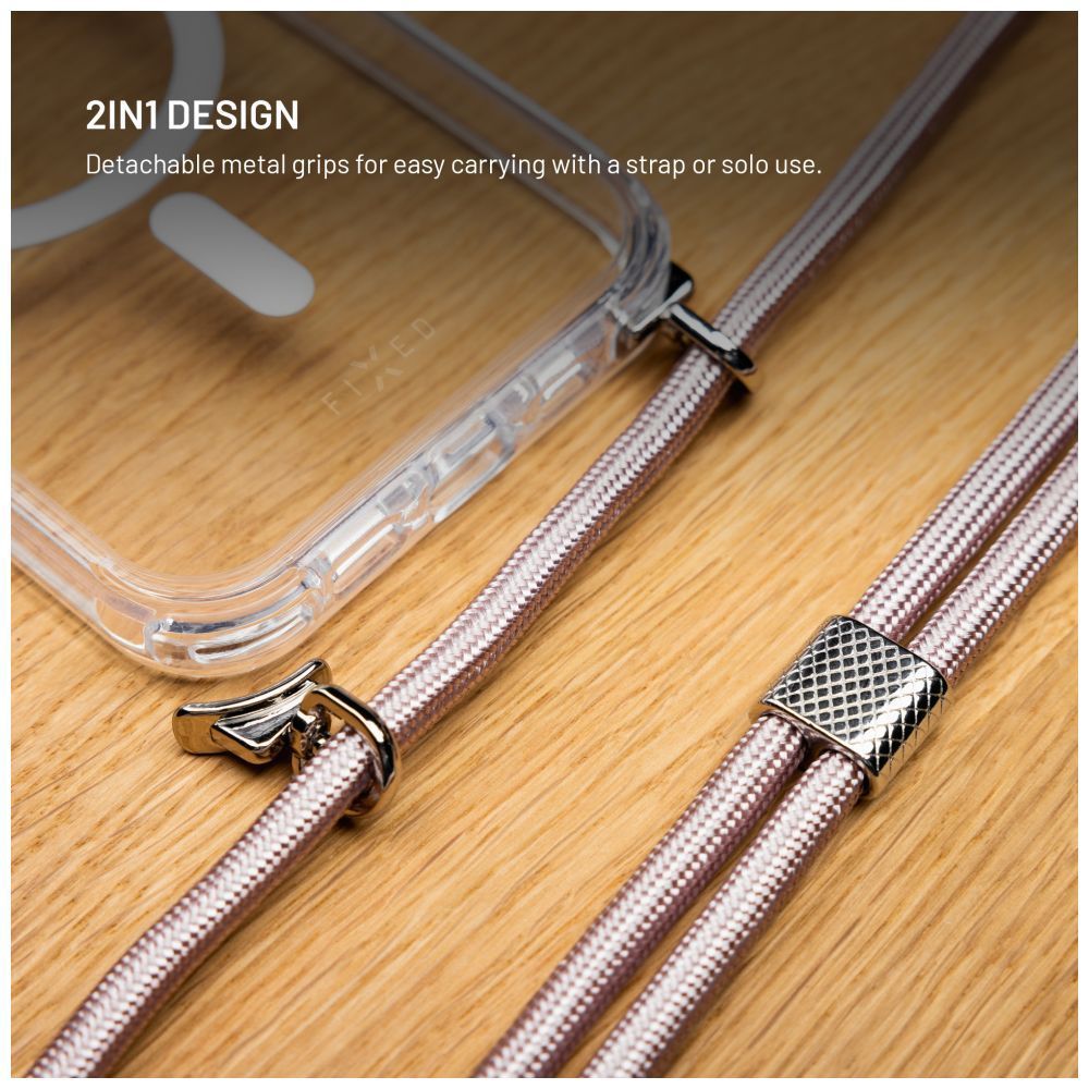 FIXED MagPure Neck tok Apple iPhone Air készülékhez, rózsaszín FIXED MagPure Neck tok Apple iPhone Air készülékhez, rózsaszín